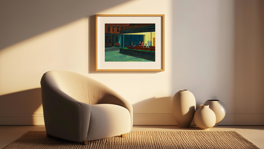 Edward Hopper – Nighthawks, 1942 – American Realist Art Print | Iconic Modernist Wall Decor