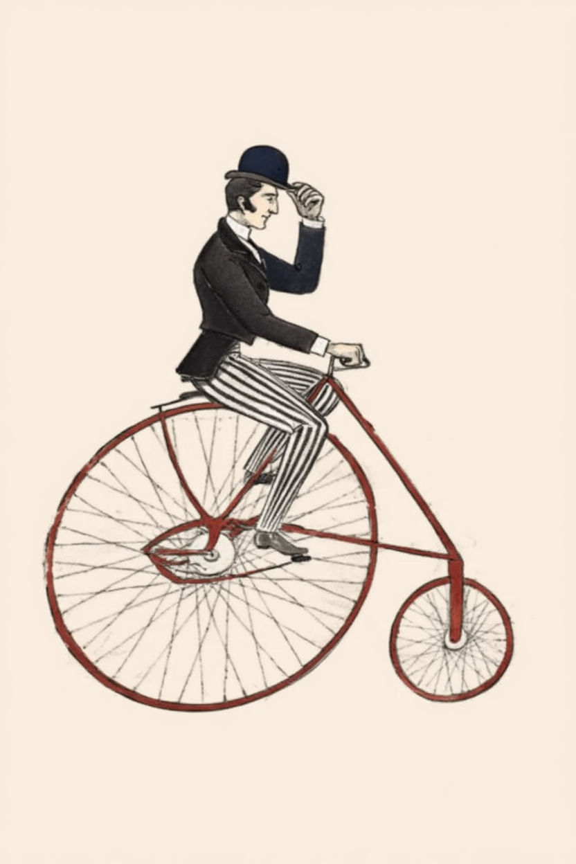 Vintage Turner Cycling – Classic Bicycle Wall Art Print