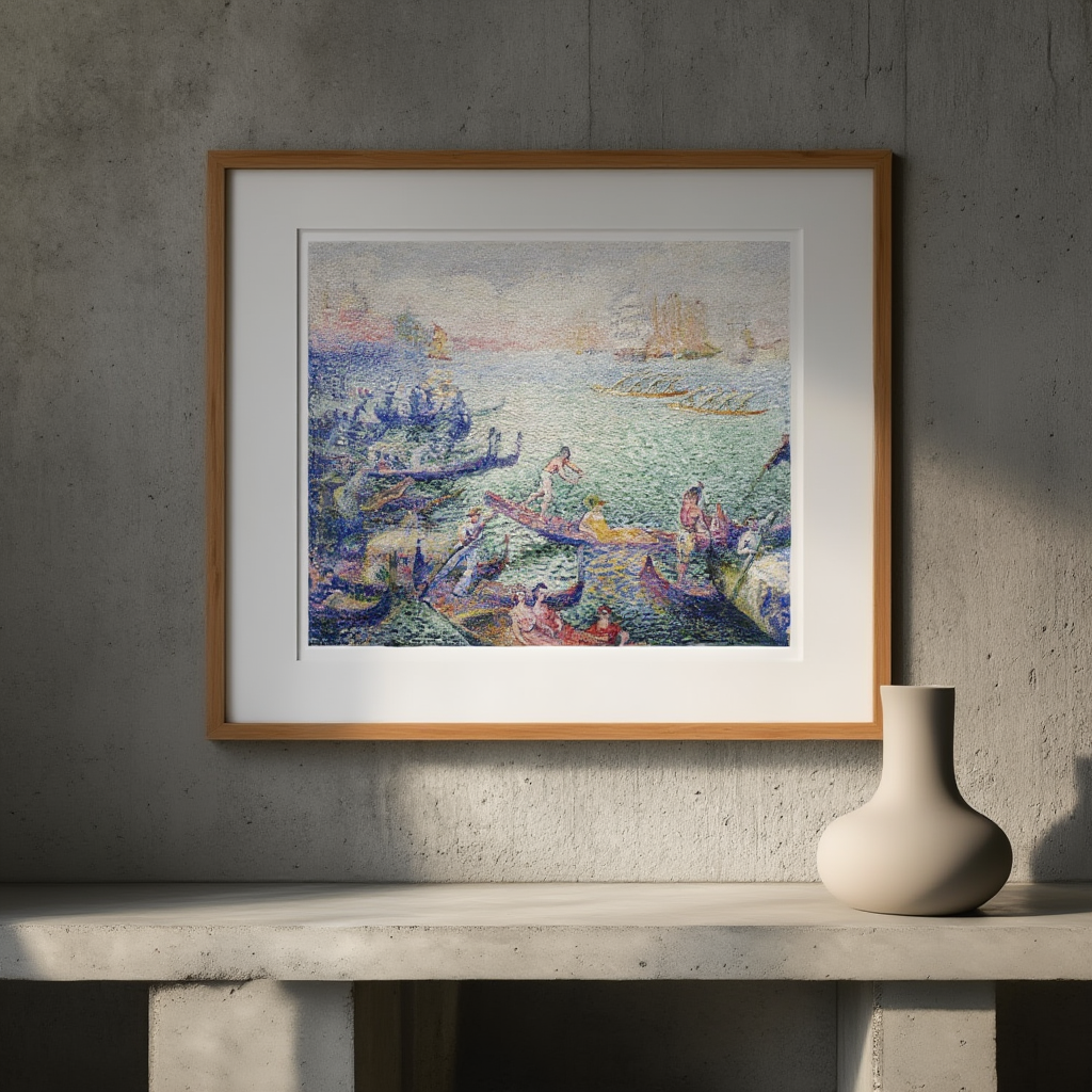 Henri-Edmond Cross - Regatta i Venedig | HakyArts