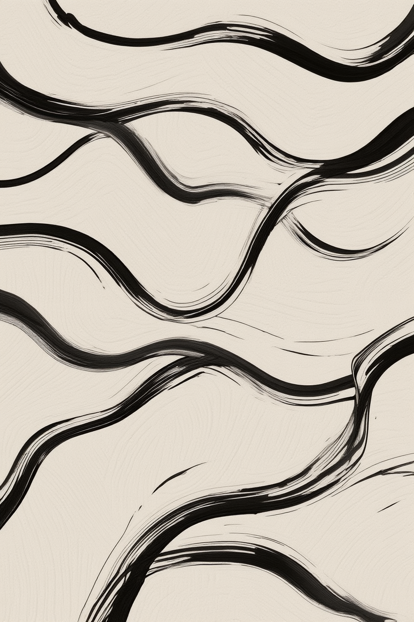 Set of 3 Neutral Tones – Minimalist Abstract Wall Art Prints - Hakyarts