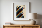 Bauhaus Tubes – Geometric Abstract Art Print