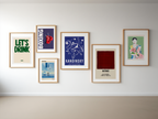 Contemporary Home Art – 6-Piece Gallery Wall Print Mix and Match - Hakyarts