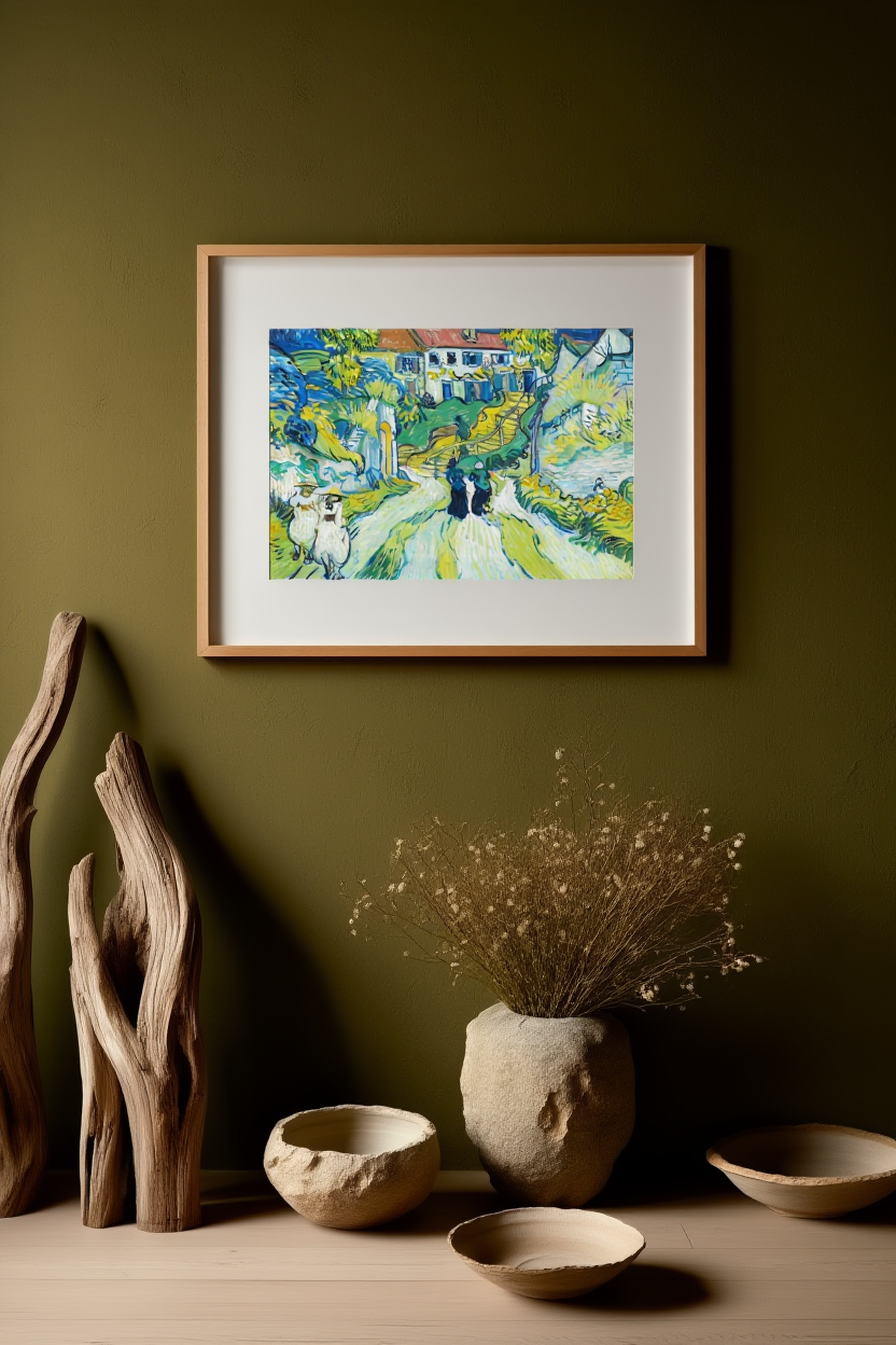 Stairway at Auvers - Vincent Van Gogh