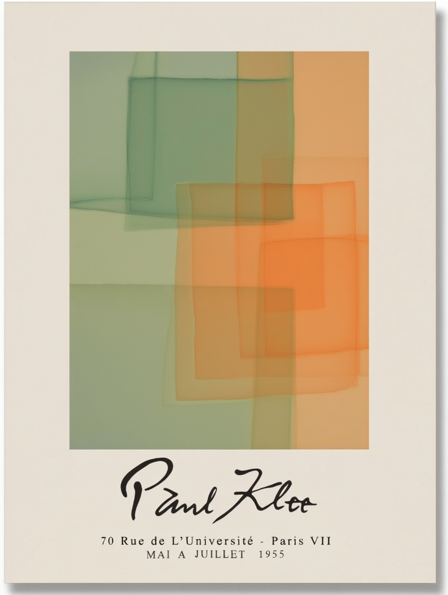 Paul Klee Abstract Art Prints – Colorful Minimalist Posters, 9 Mix & Match Designs for Home & Living Room