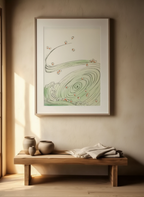 Wind and Flower by Watanabe Seitei – Japanese Meiji Period Nature Art Print