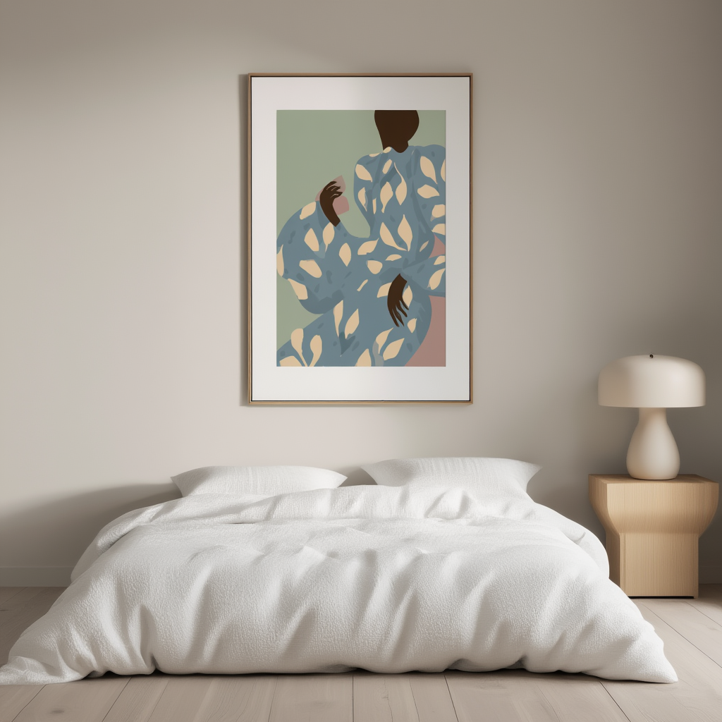 Shadowed Elegance – Figurative Art Print - Hakyarts