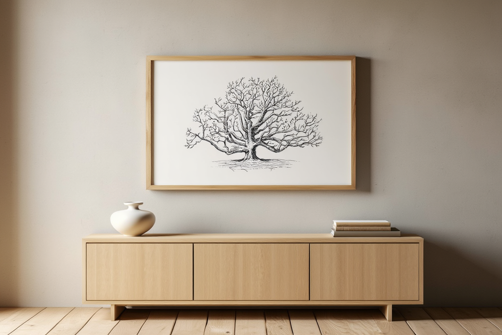 Trees – Minimalist Line Art Poster