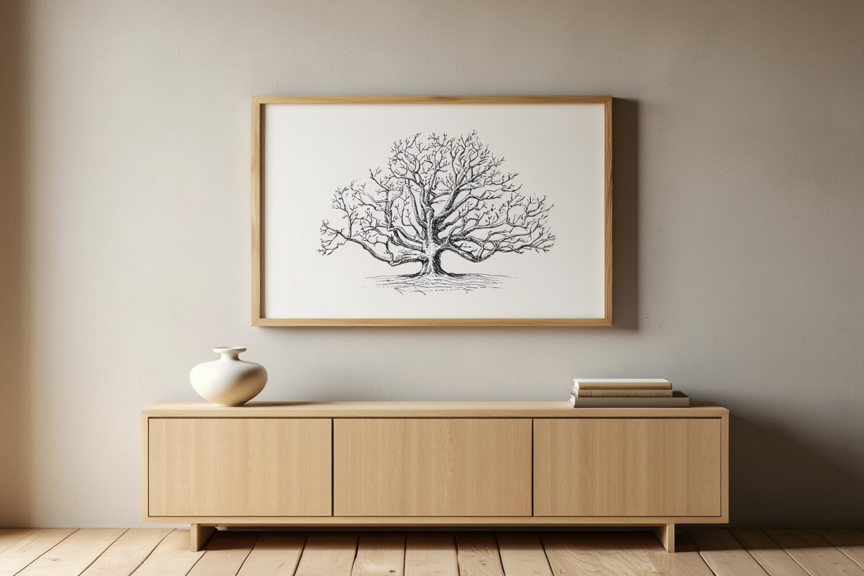 Trees – Minimalist Line Art Poster