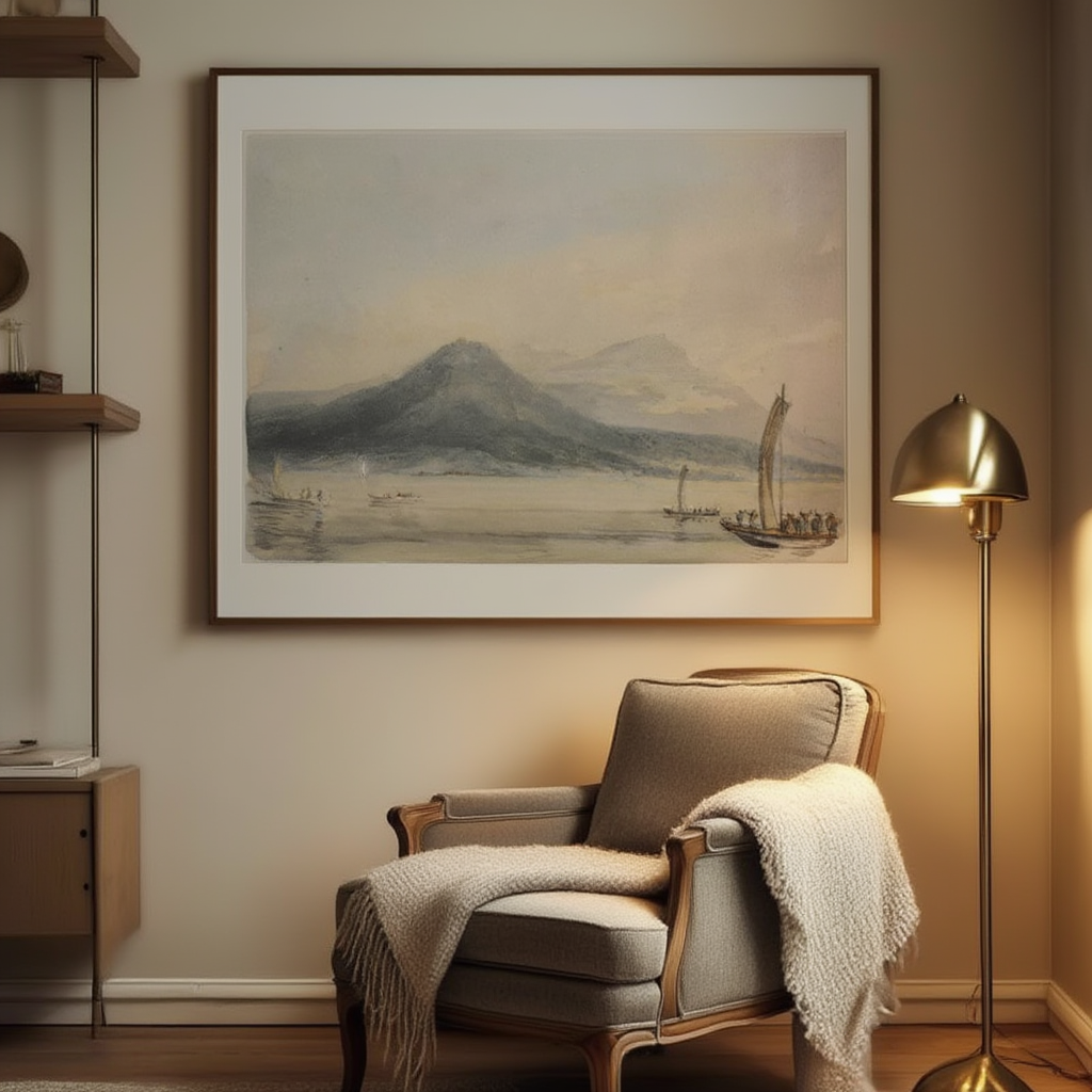 From the Isola Borromena, Lago Maggiore by J.M.W. Turner – Landscape Art Print