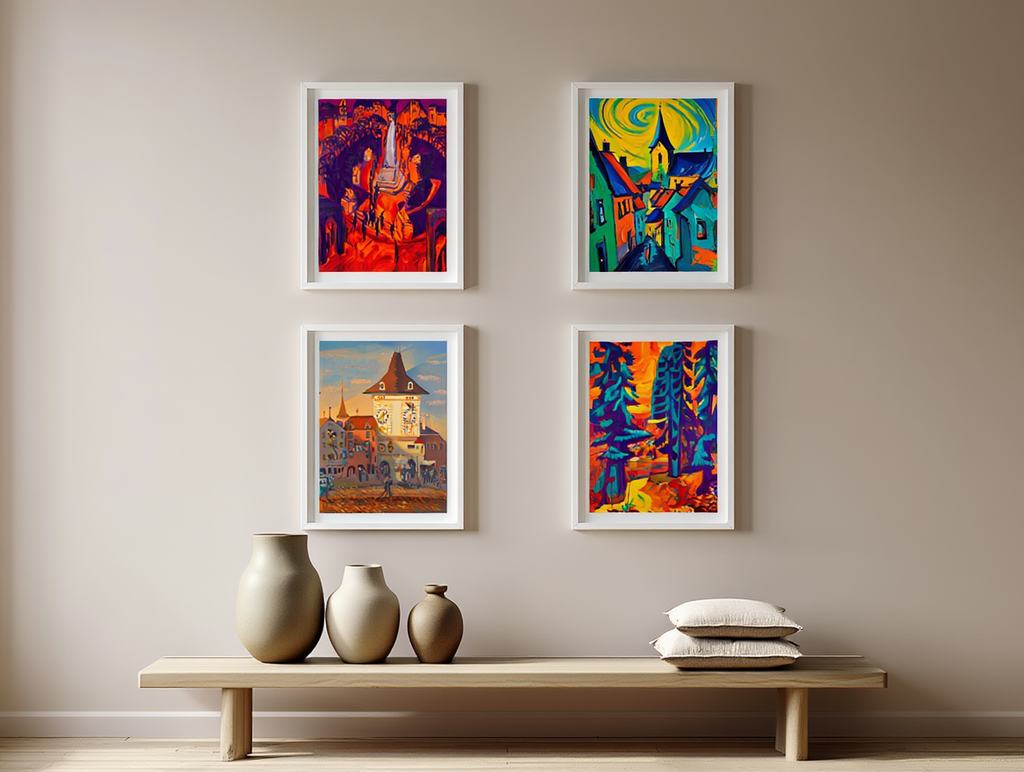 Expressionist City Rhythms – Kirchner 4 Prints Mix & Match