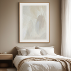 Beige Brush Stroke No. 2 Poster | Minimalist Abstract Wall Art Print - Hakyarts