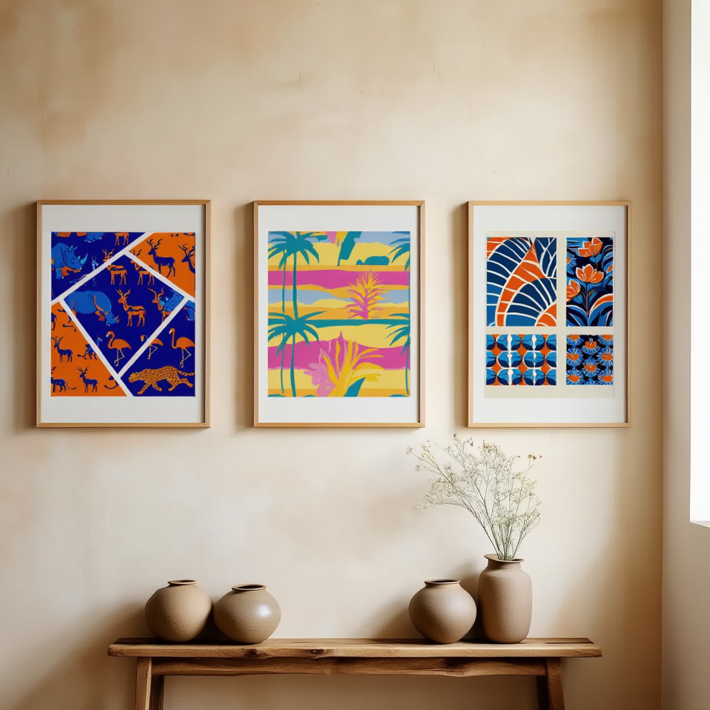 André Durenceau – Vintage Deco Ensemble Prints