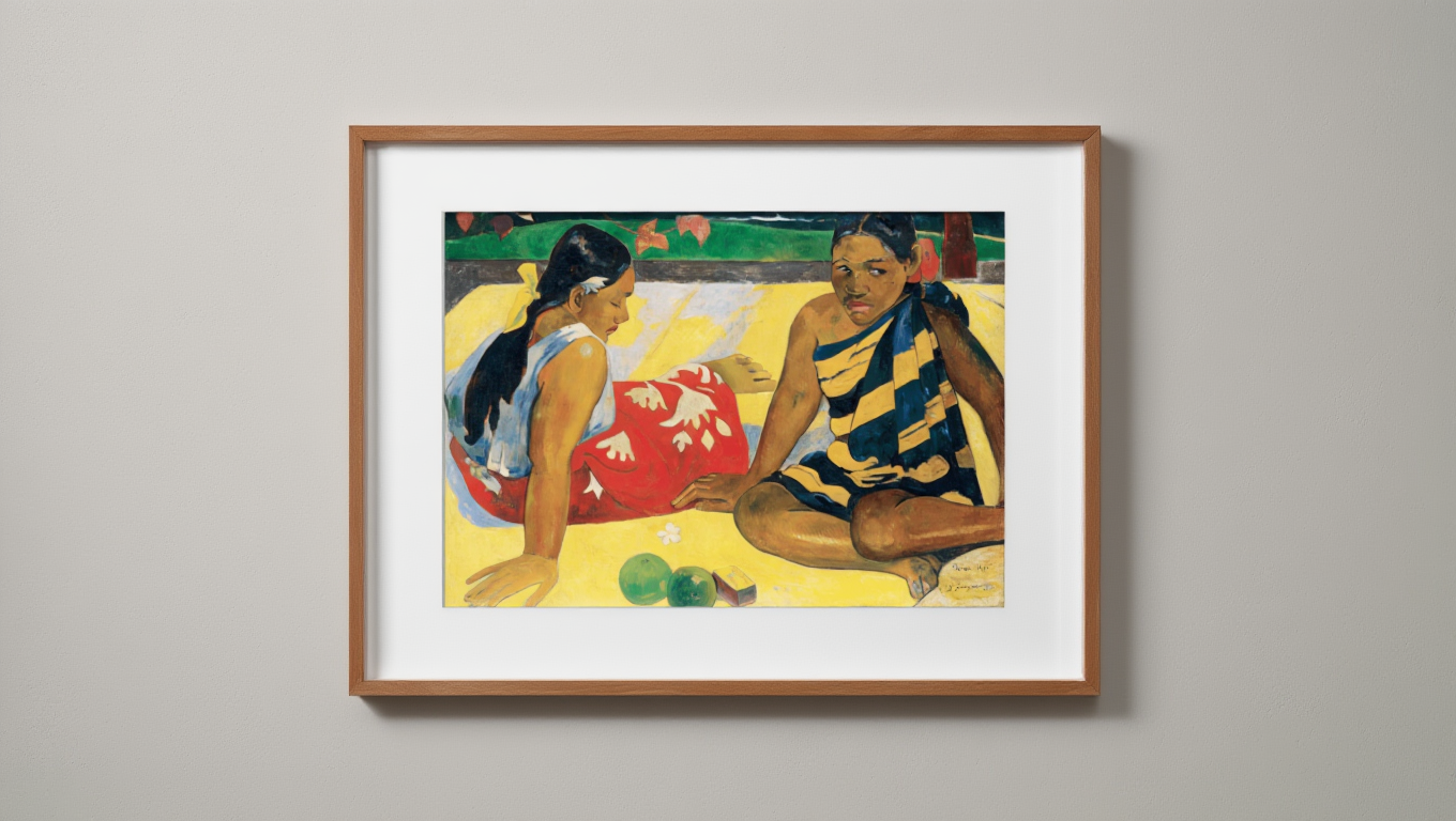 Paul Gauguin – What News - Iconic Post-Impressionist Art Print