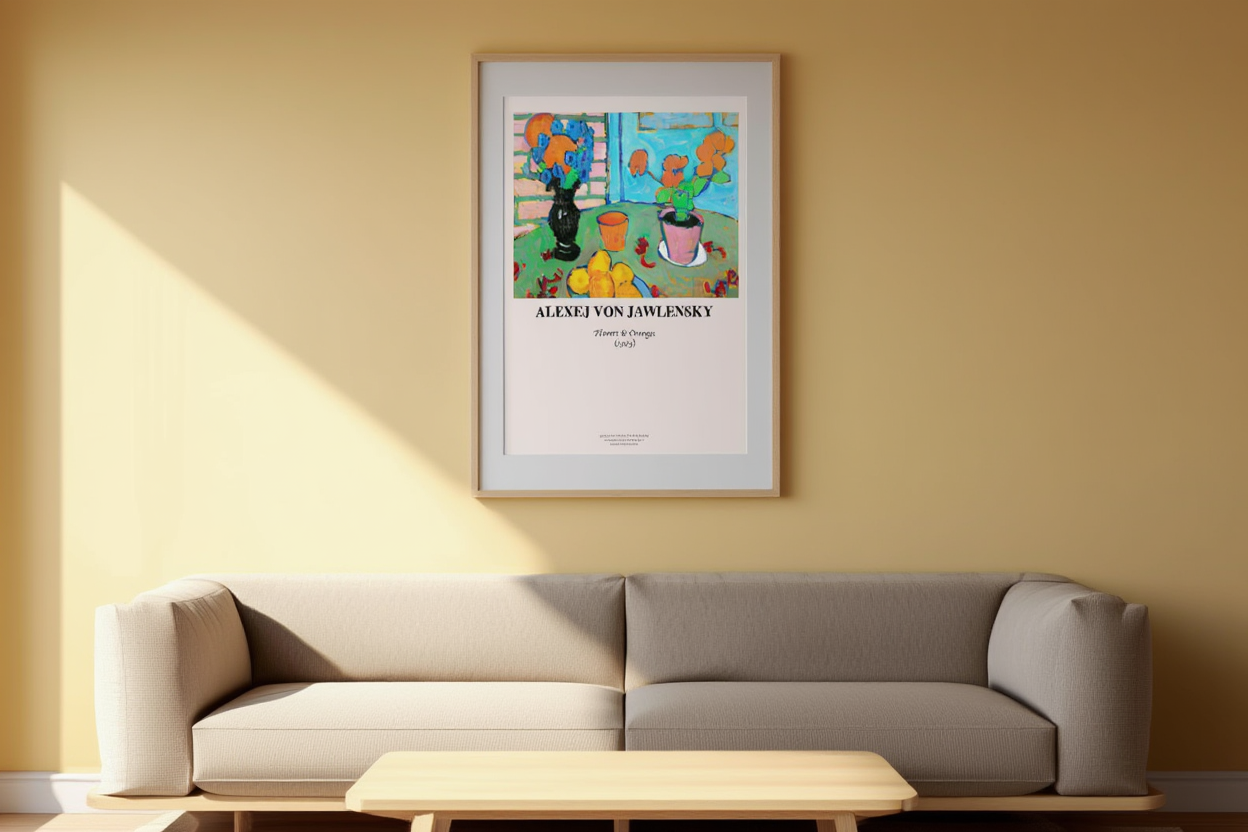 Alexej von Jawlensky - Still Life with Flowers and Oranges Poster