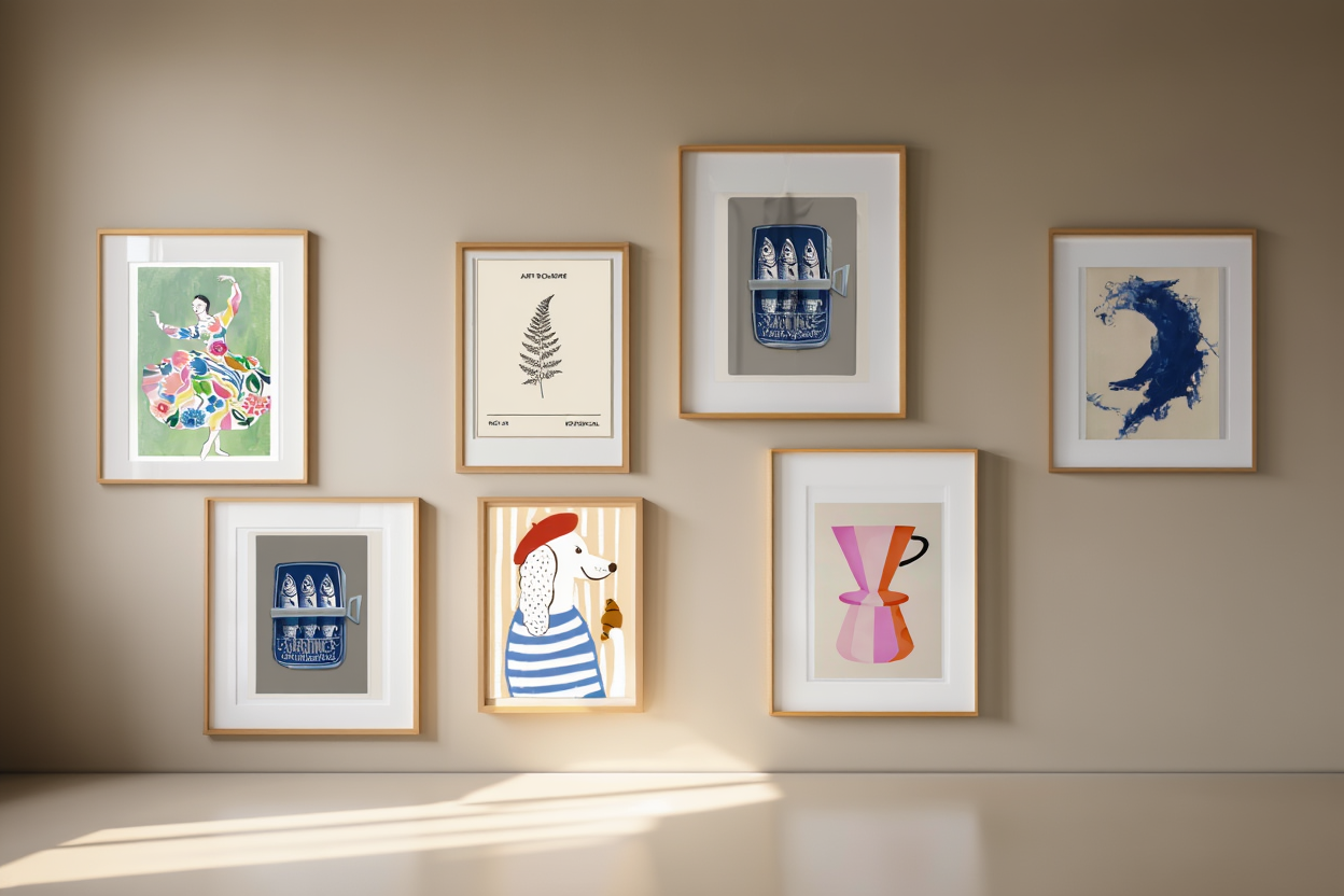 Modern Home Art Set – 6 Stylish Prints for Living Spaces