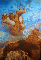The Chariot of Apollo by Odilon Redon – Surreal Figurative Art Print - Hakyarts