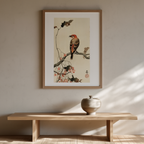 Crossbill – Ohara Koson Poster | Japanese Nature Art Print - Hakyarts