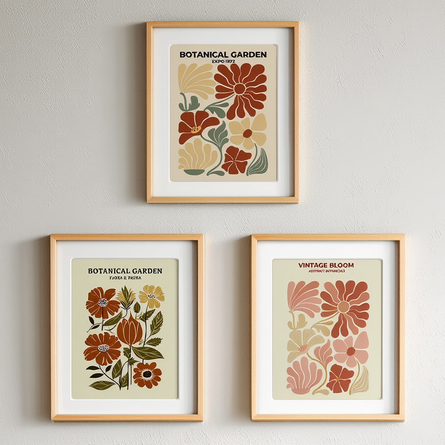 Vintage Botanical – Set of 3 Prints