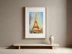 Georges Seurat – La Tour Eiffel Drawing Print (1889) – Vintage French Art Poster