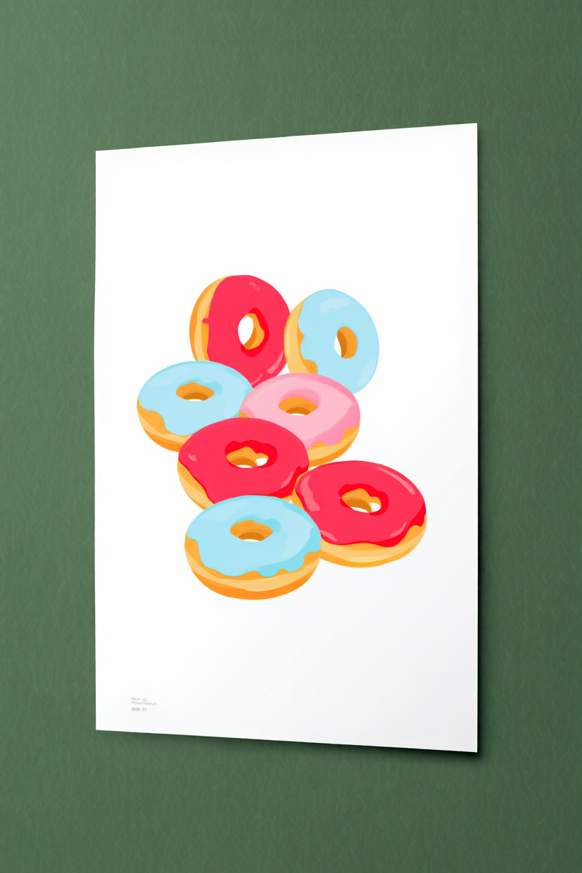 5 Colorful Afternoon Tea Party Prints – Red, Pink & Pastel Blue Nordic Picnic & Dessert Wall Art for Kitchen, Dining & Living Room Decor