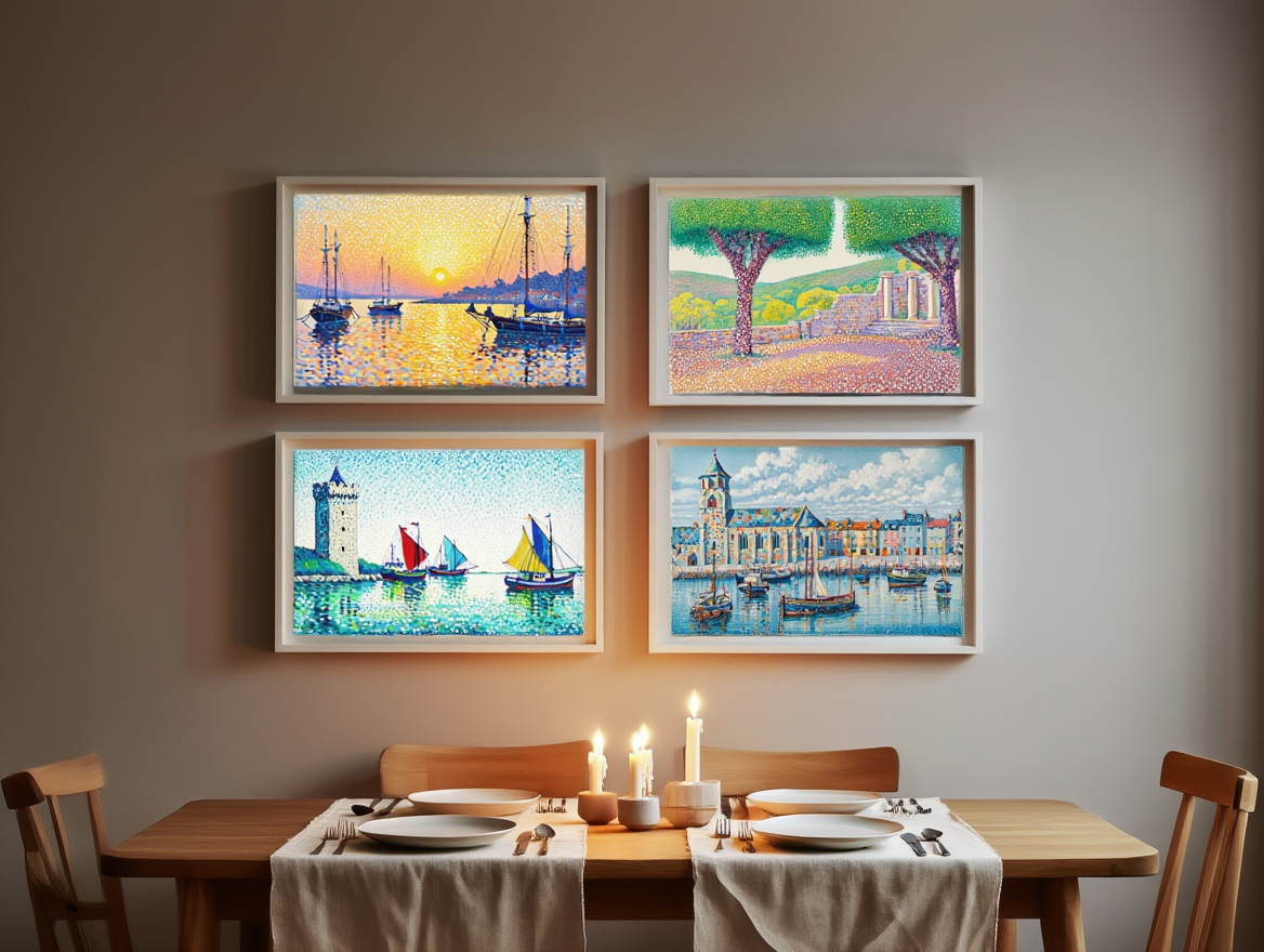 Paul Signac – Neo-Impressionist Seascapes Quartet 4 Prints Mix & Match