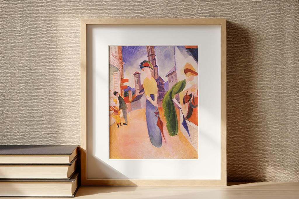 August Macke – Deux femmes devant une chapellerie | HakyArts