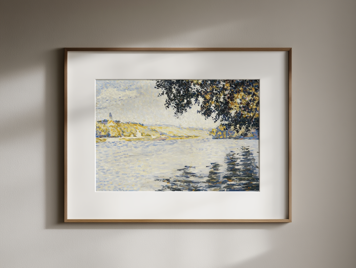 Paul Signac - View of the Seine at Herblay