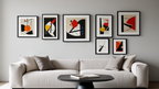 Kandinsky Bauhaus Art – Office Set of 6 Modern Prints - Hakyarts