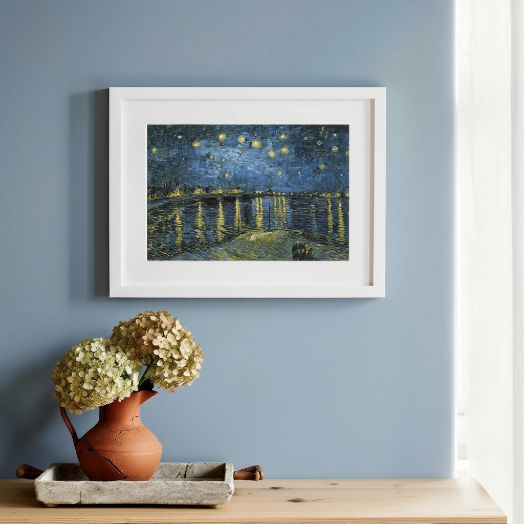 Vincent Van Gogh – Starry Night Over the Rhône | Mesmerizing Post-Impressionist Nightscape Art Print