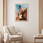 Die Stadtwache ‘Lost Cabin’ by Carl Spitzweg – 19th-Century Figurative Art Print - Hakyarts