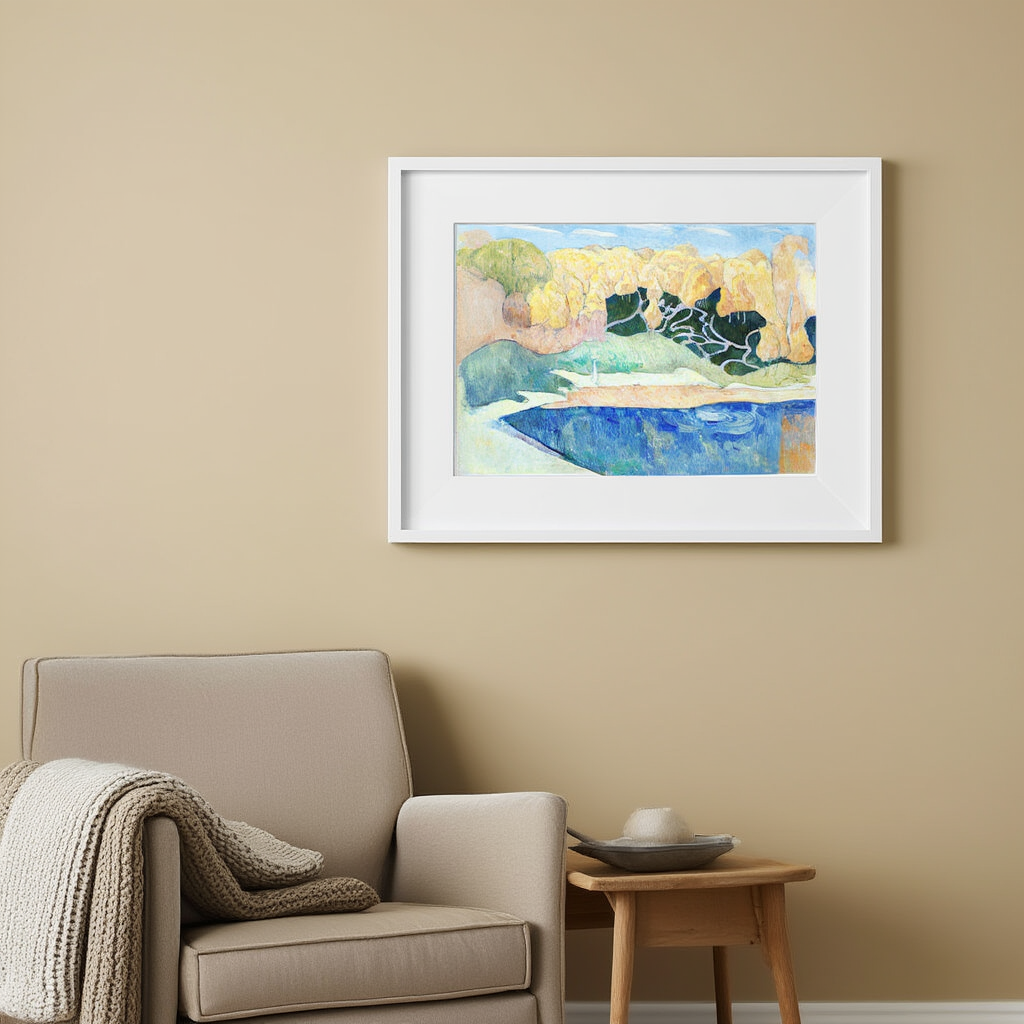 Émile Bernard - Woman Walking on the Banks of the Aven