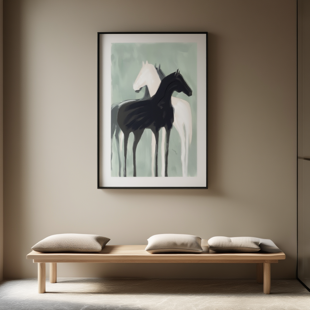 Graceful Silhouettes – Contemporary Figurative Art Print
