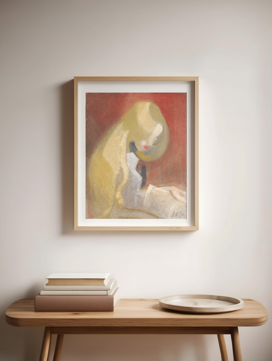 Helene Schjerfbeck – Girl with Blonde Hair - Fine Art Portrait Print