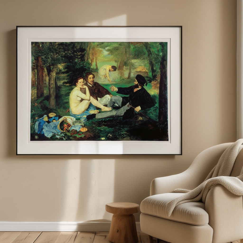 Fishing – Édouard Manet Poster | Impressionist & Leisure Scene Art Print