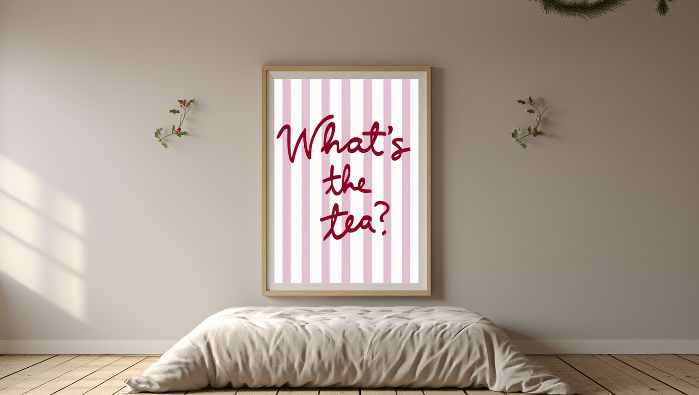 What’s The Tea Poster