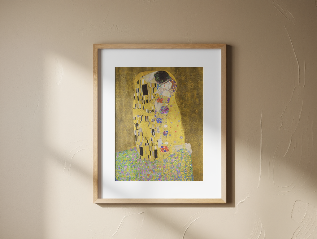 Gustav Klimt – The Kiss Print (1907-1908) – Iconic Symbolist Art Poster