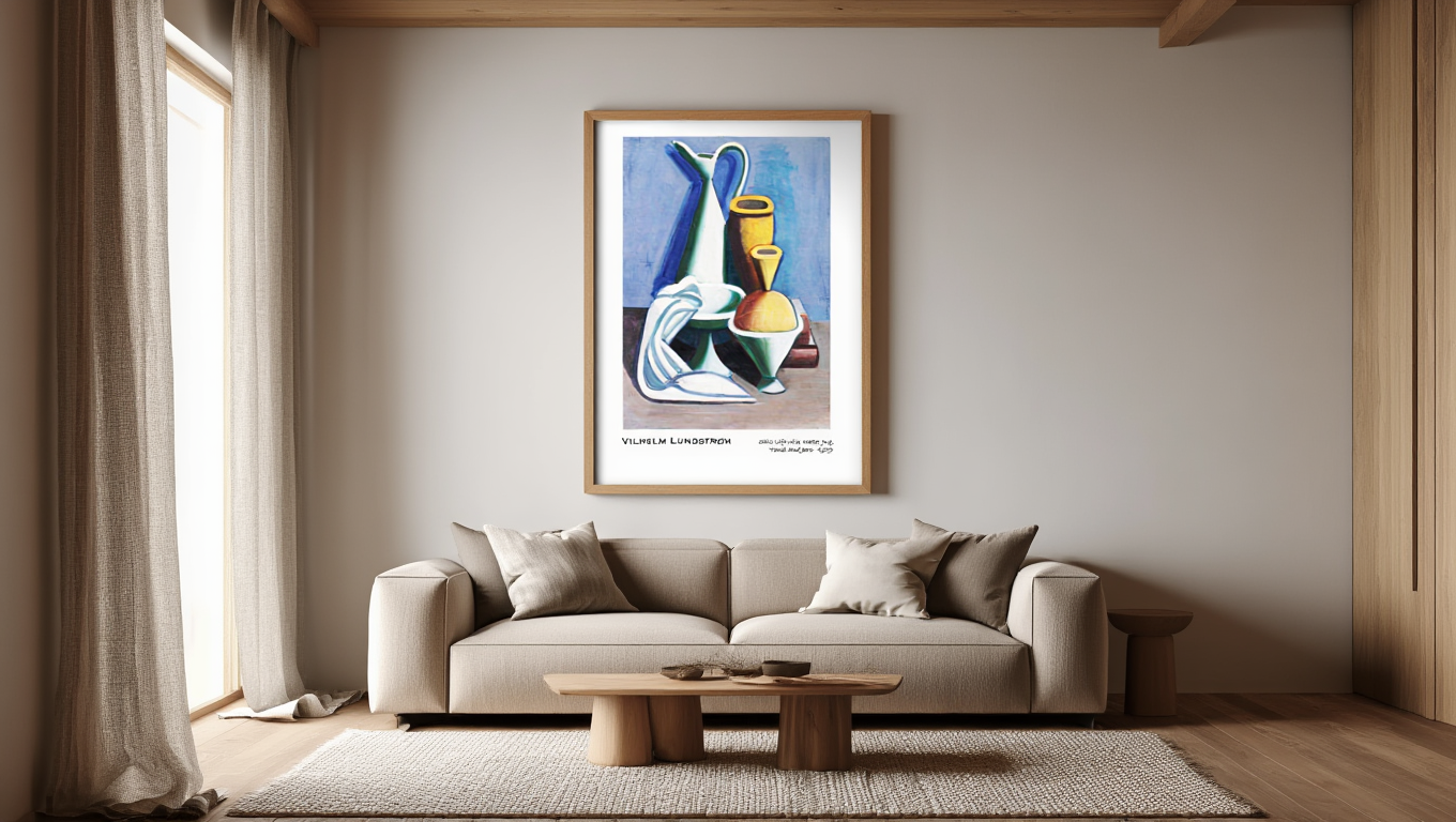 Vilhelm Lundstrøm – Still Life with Water Jug Poster