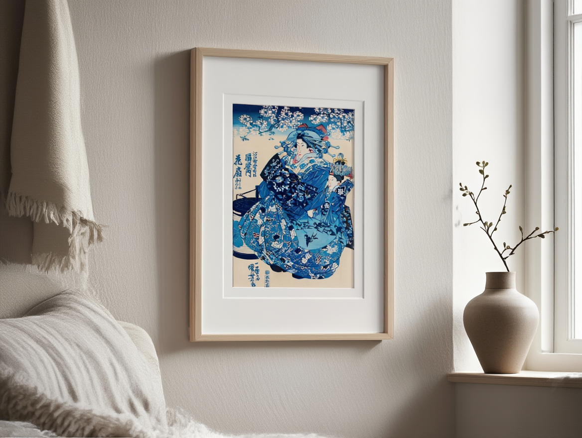 Utagawa Kuniyoshi – Ogiya uchi Hanaogi | Japanese Ukiyo-e Art Print