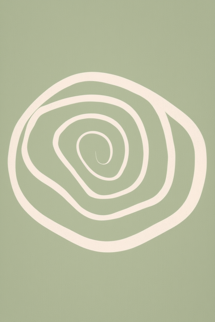 Set of 4 Art Prints  – Green Botanical Abstract - Hakyarts