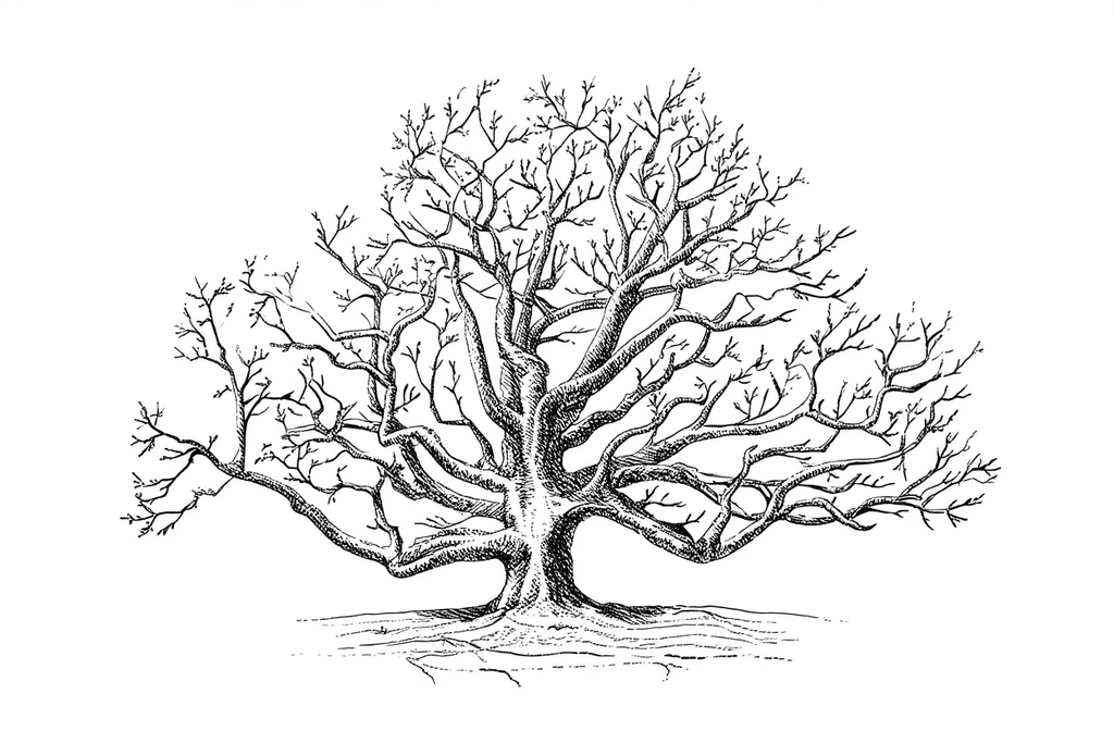 Trees – Minimalist Line Art Poster