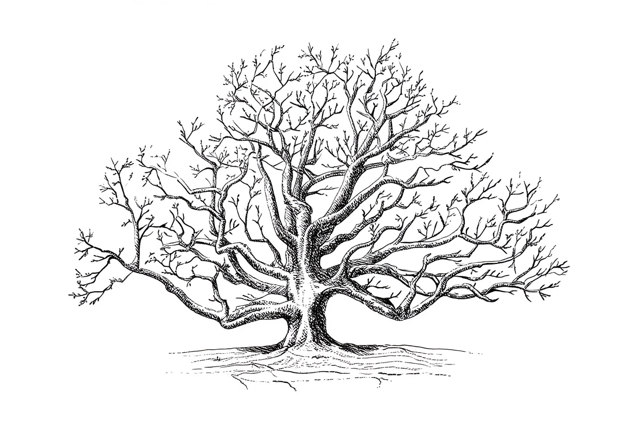 Trees – Minimalist Line Art Poster