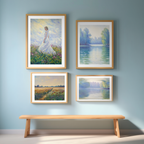 Monet Morning Light – Impressionist Landscape Print - Hakyarts