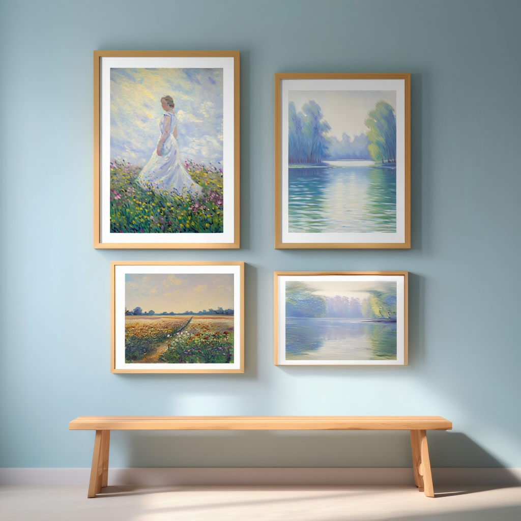 Monet Morning Light – Impressionist Landscape Print