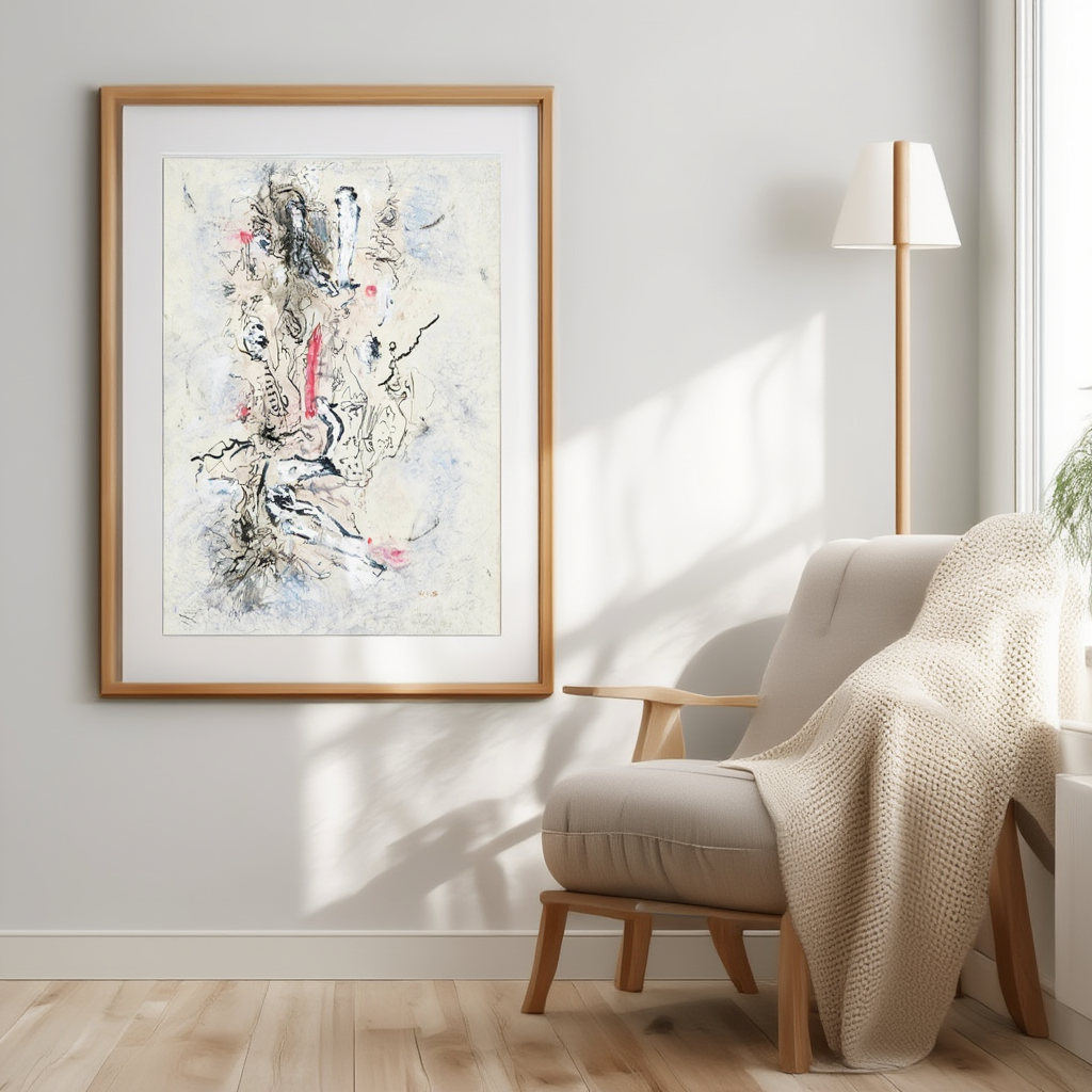 Wurzeln – Alfred Wolfgang Otto Schulze (1947) | Abstract Expressionist Art Print