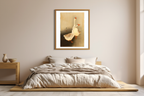 Two White Geese – Ohara Koson Poster | Japanese Nature Art Print - Hakyarts