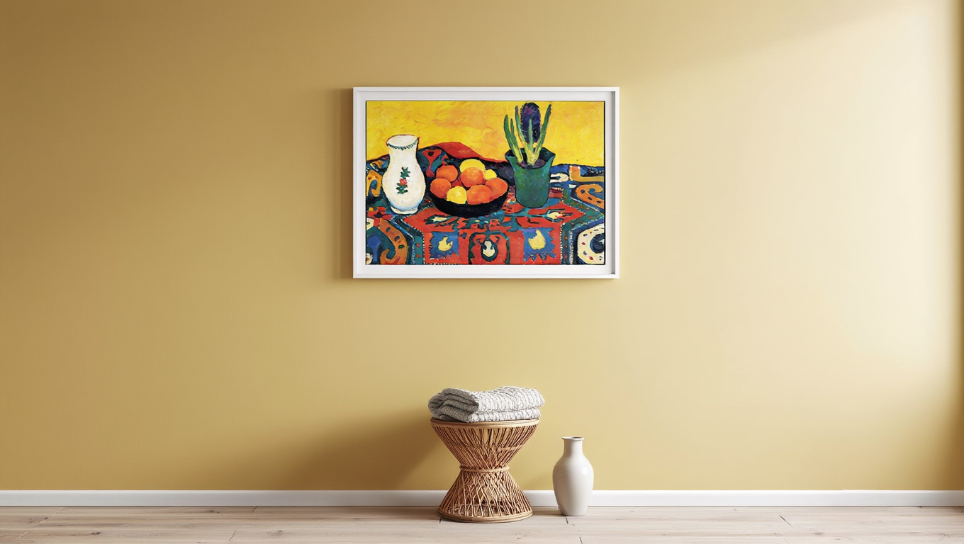 August Macke - Still Life Hyacinths Carpet