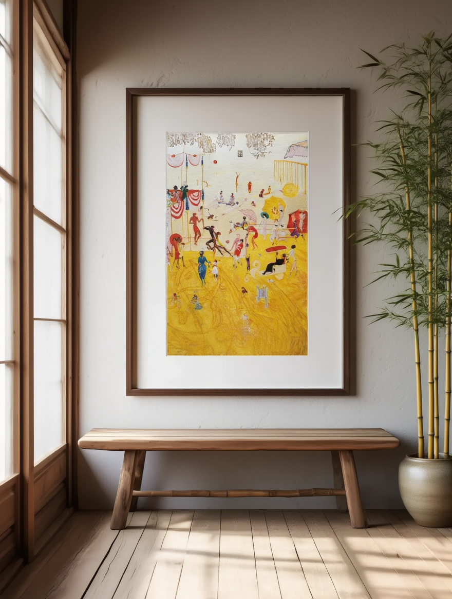 Asbury Park South by Florine Stettheimer (1920) – Modernist American Art Print