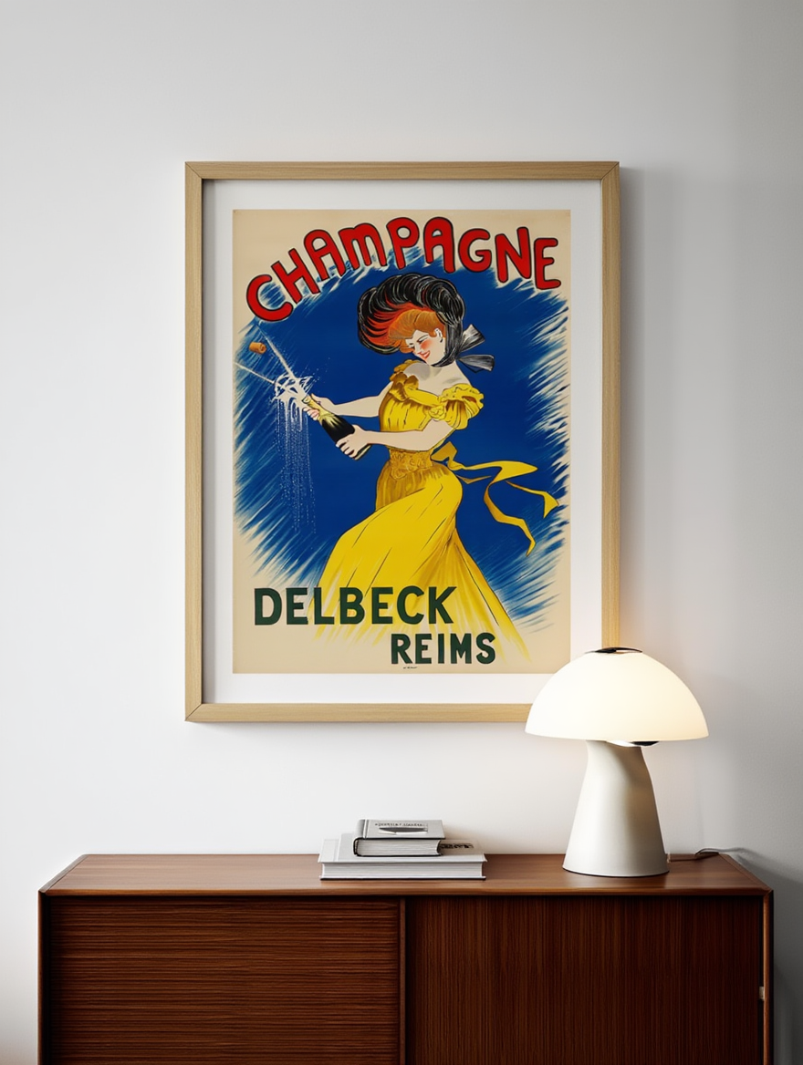 Leonetto Cappiello – Champagne Delbeck | Vintage French Poster Print