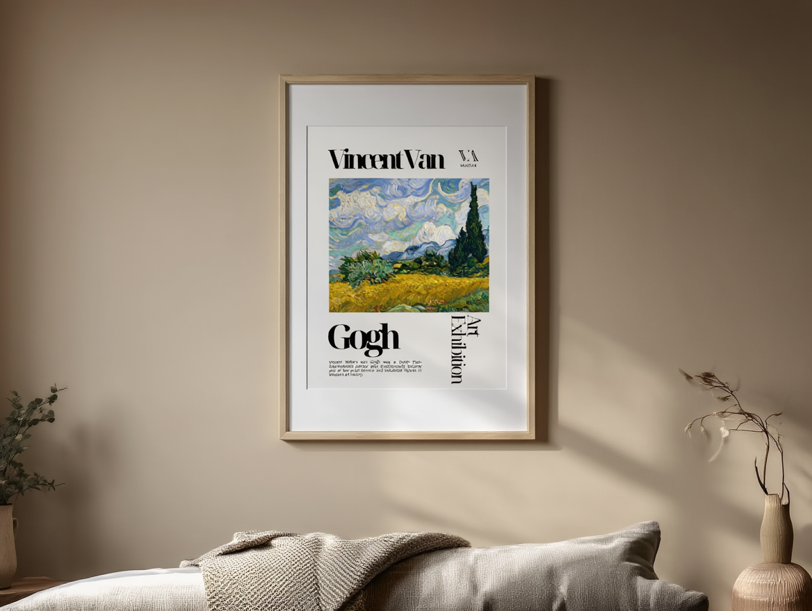 Vincent Van Gogh Art Exhibition – Vintage Museum Poster