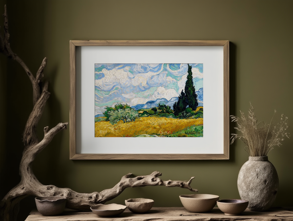 Vincent Van Gogh - Wheat Field with Cypresses